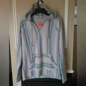 Brooklyn Cloth Baja V Neck Hoodie Women's Size Medium